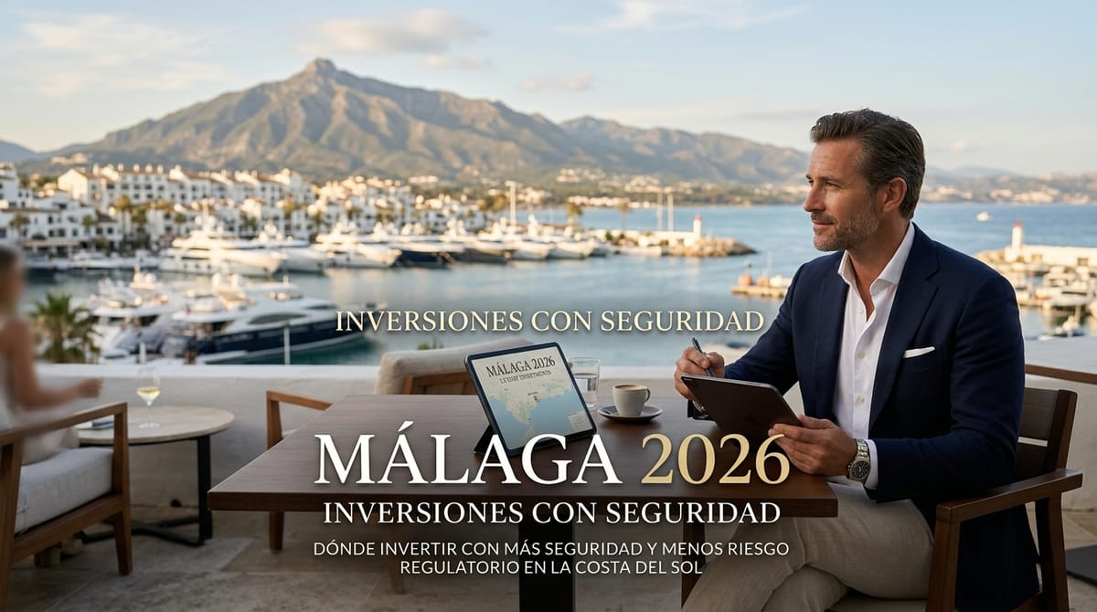 Málaga 2026: dónde invertir con más seguridad y menos riesgo regulatorio en la Costa del Sol