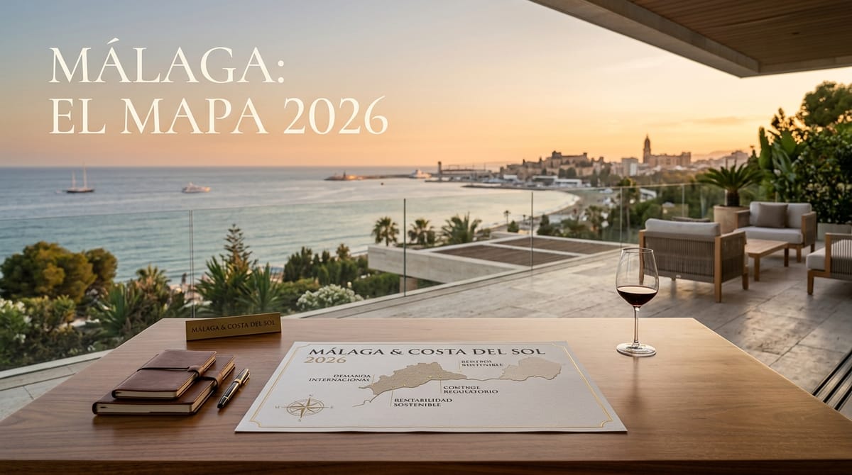 Málaga y Costa del Sol 2026: el mapa real para comprar con demanda internacional, control regulatorio y rentabilidad sostenible