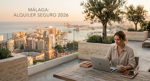 Málaga 2026: cómo alquilar con seguridad a nómadas digitales en las zonas con mayor demanda internacional y menor riesgo regulatorio