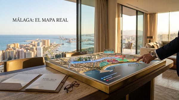 Málaga 2026 para inversores internacionales: zonas con demanda tecnológica, precio por m² y riesgo regulatorio real
